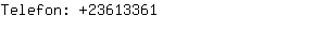 Telefon: 2361....