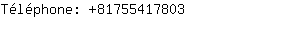 Téléphone: 8175541....