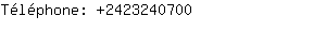 Téléphone: 242324....