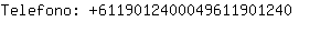 Telefono: 611901240004961190....