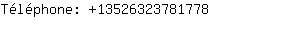 Téléphone: 1352632378....