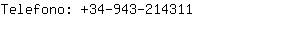 Telefono: 34-943-21....