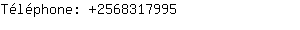 Téléphone: 256831....
