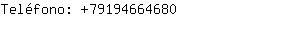 Teléfono: 7919466....
