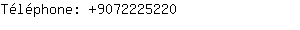 Téléphone: 907222....