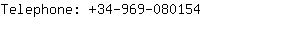 Telephone: 34-969-08....
