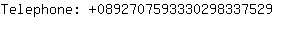 Telephone: 089270759333029833....