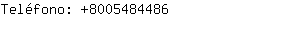 Teléfono: 800548....