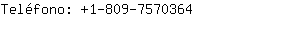Teléfono: 1-809-757....
