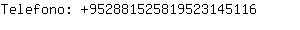 Telefono: 95288152581952314....