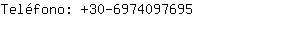 Teléfono: 30-697409....