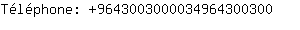 Tlphone: 964300300003496430....