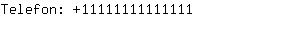 Telefon: 1111111111....