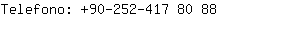 Telefono: 90-252-417 8....