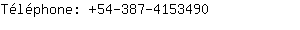 Tlphone: 54-387-415....