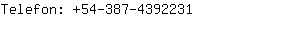Telefon: 54-387-439....