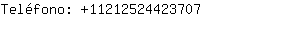 Teléfono: 1121252442....