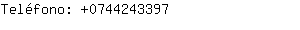 Teléfono: 074424....