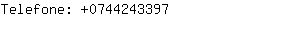 Telefone: 074424....