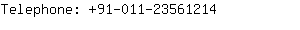 Telephone: 91-011-2356....