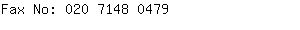 Fax No: 020 7148 ....