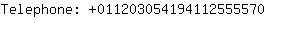 Telephone: 01120305419411255....
