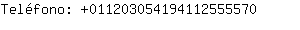 Telfono: 01120305419411255....