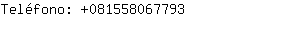 Telfono: 08155806....