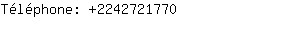 Téléphone: 224272....
