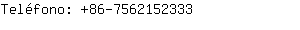 Teléfono: 86-756215....