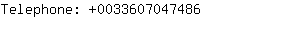 Telephone: 003360704....