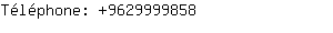 Téléphone: 962999....