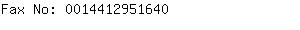Fax No: 001441295....