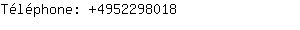 Téléphone: 495229....