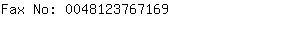 Fax No: 004812376....