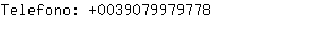Telefono: 003907997....