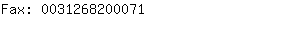 Fax: 003126820....