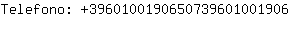 Telefono: 396010019065073960100....