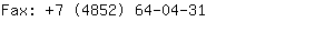 Fax: +7 (4852) 64-0....