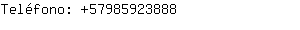 Teléfono: 5798592....