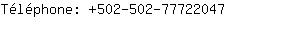 Tlphone: 502-502-7772....