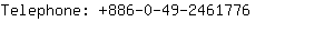 Telephone: 886-0-49-246....