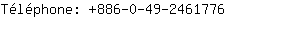 Tlphone: 886-0-49-246....