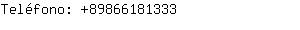Teléfono: 8986618....