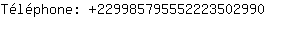 Tlphone: 22998579555222350....