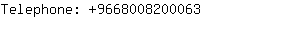 Telephone: 966800820....