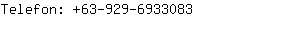 Telefon: 63-929-693....