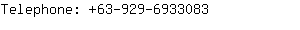 Telephone: 63-929-693....