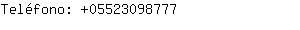 Teléfono: 0552309....