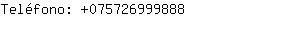 Teléfono: 07572699....